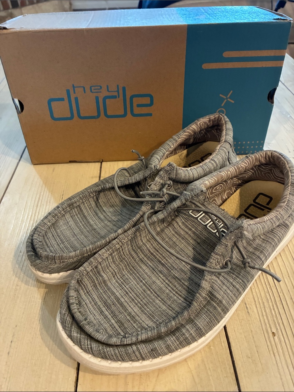 Hey Dude Light Gray Slip-On Shoes